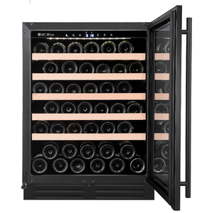 Винный холодильник MC Wine W46B, встраиваемый, 46 бутылок, чёрный, одна зона +5°до+20°C, 230V, фото 4