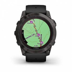 Часы Garmin fenix 7X Pro Saph Solar Carbon Gray Ti w/Black Band (010-02778-11G) (010-02778-54), фото 4