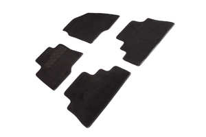 Ворсовые LUX коврики в салон Seintex для Opel Antara 2006-2012 (черные, 94283)
