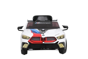 Детский электромобиль ROLLPLAY BMW M8 GTE RACING 12V White c пультом управления, фото 1