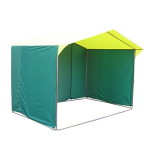 Палатка торговая "Домик" 2,5х2,0 К (каркас из квадратной трубы 20х20 мм), желто-зеленый, фото 1