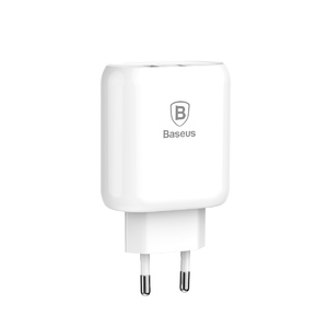 Сетевое зарядное устройство Baseus Bojure SeriesType-C PD+U quick charge charger EU 32W set White, фото 4