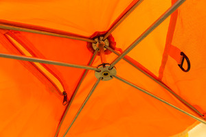 Палатка для зимней рыбалки Митек Нельма-1 (оранжевый-бежевый/хаки), фото 4