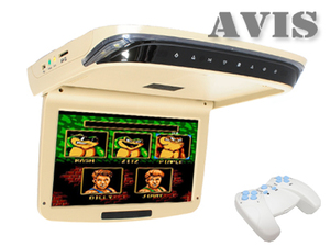 Потолочный автомобильный монитор 10.2" со встроенным DVD плеером AVEL AVS1029T (Бежевый), фото 1