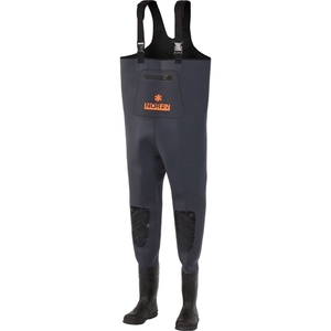 Полукомбинезон забродный Norfin SHADOW NEOPRENE BOOTFOOT р.44-L с сапогами резина, фото 10