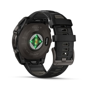 Часы Garmin Fenix 8 47mm Saph Carbon Grey DLC Titanium Black-Pebble Grey Sln (010-02906-70G), фото 12