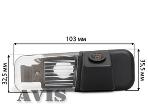 CCD штатная камера заднего вида AVEL AVS321CPR для KIA RIO II (2005-2010) SEDAN / RIO III (2011-...) SEDAN (#036), фото 2