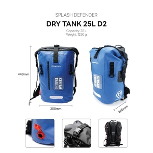 Влагозащитный рюкзак Stream Trail Dry Tank D2 Saffron (YE) 25L, фото 2