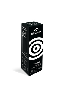 Термос Relaxika 101 (1 литр), оружейный черный (без лого), фото 10