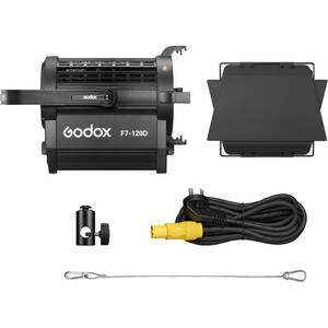 Осветитель светодиодный Godox F7-120D K2 с линзой Френеля, фото 6
