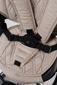 Велосипед коляска трехколесный с ручкой, Tech Team Luxury music бежевый 2026, фото 9