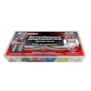 Набор предохранителей AVS FC-370 BOX (180 шт) "стандарт", фото 1