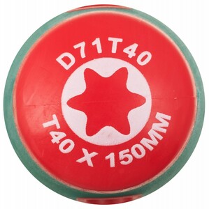 JONNESWAY D71T40 Отвертка стержневая TORX® ANTI-SLIP GRIP, T40х150, фото 2