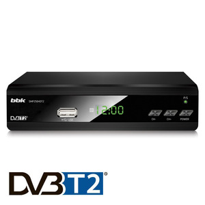 Ресивер цифровой телевизионный BBK SMP250HDT2 черный DVB-T2, фото 1