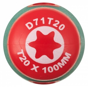 JONNESWAY D71T20 Отвертка стержневая TORX® ANTI-SLIP GRIP, T20х100, фото 2