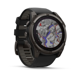 Часы Garmin Fenix 8 51mm Saph Carbon Grey DLC titanium Black-Pebble Grey Sln (010-02907-70G), фото 3