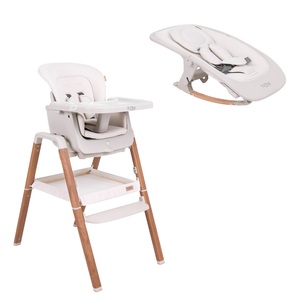 Стул для кормления Tutti Bambini High chair NOVA Complete Ecru/Scandinavian Walnut 611010/7508B