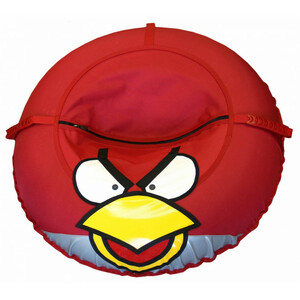 Санки-ватрушка Crazy Birds красный 100 см ИГЛУ, фото 1