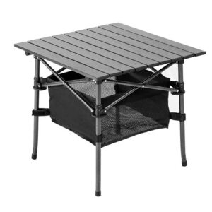 Стол складной 55x55x50см с отделом под посуду столешница алюминий (PR-MC-605) PR, фото 1
