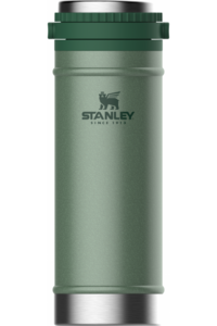 Темно-зеленая термокружка с кофе-прессом STANLEY Classic Vacuum Travel Press 0,47L (10-01855-014), фото 2