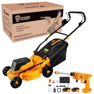 Газонокосилка аккумуляторная бесщеточная DEKO DKLM40V, 2х20В, 2x5.0Aч, двойное з/у, 370мм + мойка аккумуляторная, фото 2