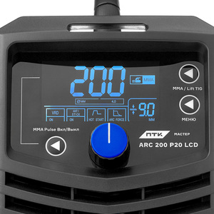 Сварочный инвертор ПТК МАСТЕР ARC 200 P20 LCD, фото 4