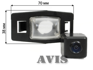 CMOS штатная камера заднего вида AVEL AVS312CPR для MITSUBISHI GALANT (#057)