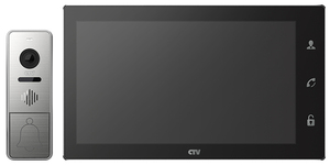 Комплект видеодомофона CTV-DP4102 AHD (черный), фото 1
