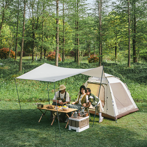 Палатка 3-местная c навесом Naturehike Ango Picnic Automatic Tent CNK2450WS021, бежевая, 6976507662536, фото 5