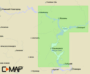 Карта C-MAP MAX-N RS-N222 ( ВОЛГА. Чебоксары-Тольятти ), фото 1