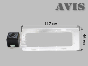 CMOS штатная камера заднего вида AVEL AVS312CPR для SUBARU XV (#126)