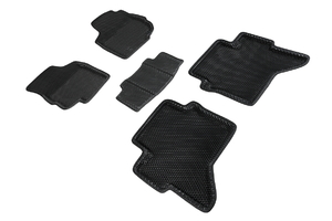 Коврики EVA 3D ромб для Toyota Hilux 2012-2015 (черные, 95353)