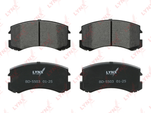 Колодки тормозные передние LYNXauto BD-5503. Для: MITSUBISHI Митсубиси Lancer(Лансер)(CS) 1.3-20 03-07, фото 2