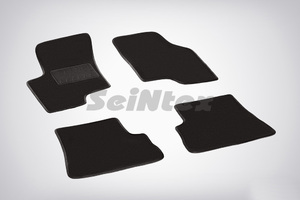 Ворсовые LUX коврики в салон Seintex для Hyundai Getz 2002-2011 (черные, 83625)