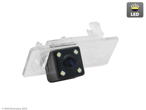 CMOS ECO LED штатная камера заднего вида AVEL Electronics AVS112CPR (#134) для AUDI A1/A4/A5/A7/Q3/Q5/TT/ SKODA SUPERB II/OCTAVIA A7/RAPID/ VOLKSWAGEN GOLF V PLUS/GOLF VI PLUS/JETTA VI/PASSAT B7/PASSAT B7 VARIANT/POLO V SEDAN/SHARAN II/TOURAN/TOUAREG II, фото 1