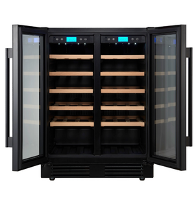 Винный шкаф CellarPrivate встраиваемый, двухзонный на 42 бутылки черный CP042-2TB, фото 9