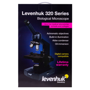 Микроскоп Levenhuk 320 PLUS, монокулярный, фото 18