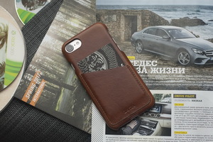 Чехол ZAVTRA для iPhone 7 из натуральной кожи, коричневый, фото 2