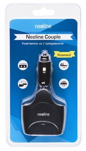 Разветвитель автомобильной розетки 12V Neoline Couple USB, фото 2