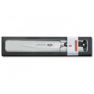 Кухонный кованый профессиональный шеф-нож Victorinox в подарочной упаковке, лезвие 15 см, черный, фото 1