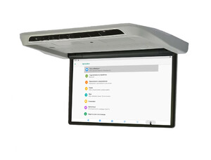 Моторизированный потолочный Смарт ТВ 17,3" Ergo ER1760AT (Android 11) серый, фото 6