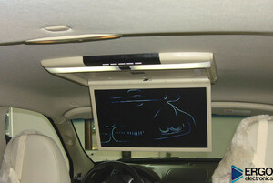 Автомобильный потолочный монитор 17.3" со встроенным Full HD медиаплеером ERGO ER17S IPS (серый), фото 5