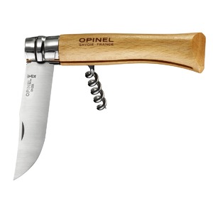 Нож Opinel №10, нержавеющая сталь, рукоять из бука, со штопором, 001410, фото 7