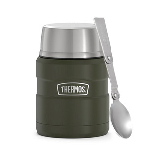 Термос для еды Thermos с ложкой SK3000 MAG (0,47 литра), хаки, фото 1
