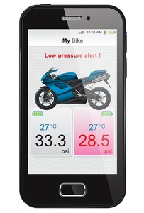 Система контроля давления и температуры в шинах Fobo Bike (для мотоцикла), фото 2