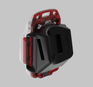 Мультифонарь Armytek Crystal Pro Red, холодный белый и красный свет, велосипедное и налобное крепление, ремешок (F07101R), фото 3