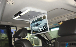Автомобильный потолочный монитор 15.6" со встроенным Full HD медиаплеером ERGO ER15S (серый), фото 3