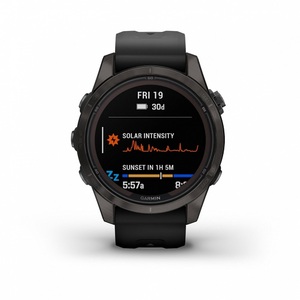 Часы Garmin fenix 7S Pro Saph Solar, Carbon Gray Ti w/Black Band (010-02776-11G) (010-02776-54), фото 2
