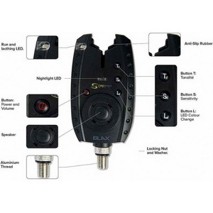 Набор электронных сигнализаторов поклевки CARP SPIRIT Blax Alarm X4 + Receiver X1, фото 4