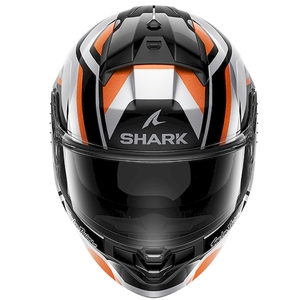 Мотошлем Shark Ridill 2 APEX глянцевый Silver/Black/Orange M, фото 2